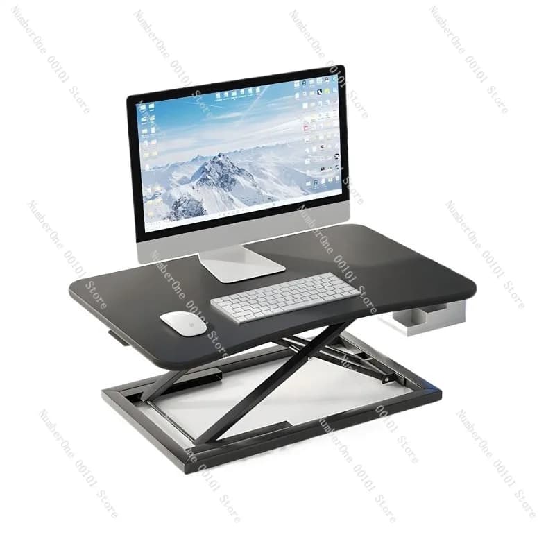 Supporto per Laptop in Lega di Alluminio Regolabile e Pieghevole, Rialzo per Scrivania da Ufficio, Postazione di Lavoro per Monitor e Notebook