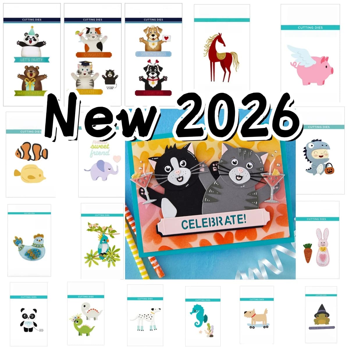 Animals Collection Metal Cutting Dies for DIY Scrapbook Embossed Handcraft Paper Card Craft Template Supplies Decoration 2026