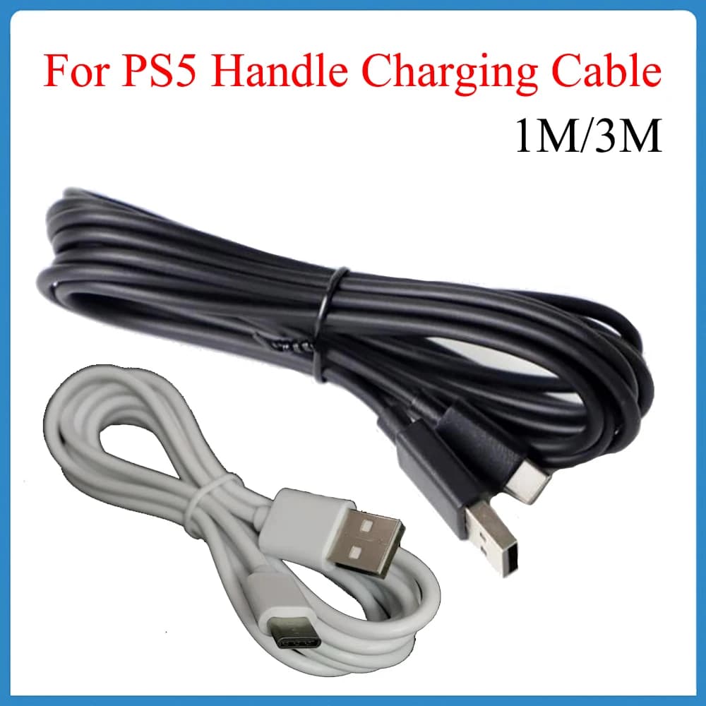 1 pz 1/3M per PS5 cavo dati maniglia carica per PS5 Xbox Series X Controller USB tipo C cavo di alimentazione accessori di gioco sostituzione