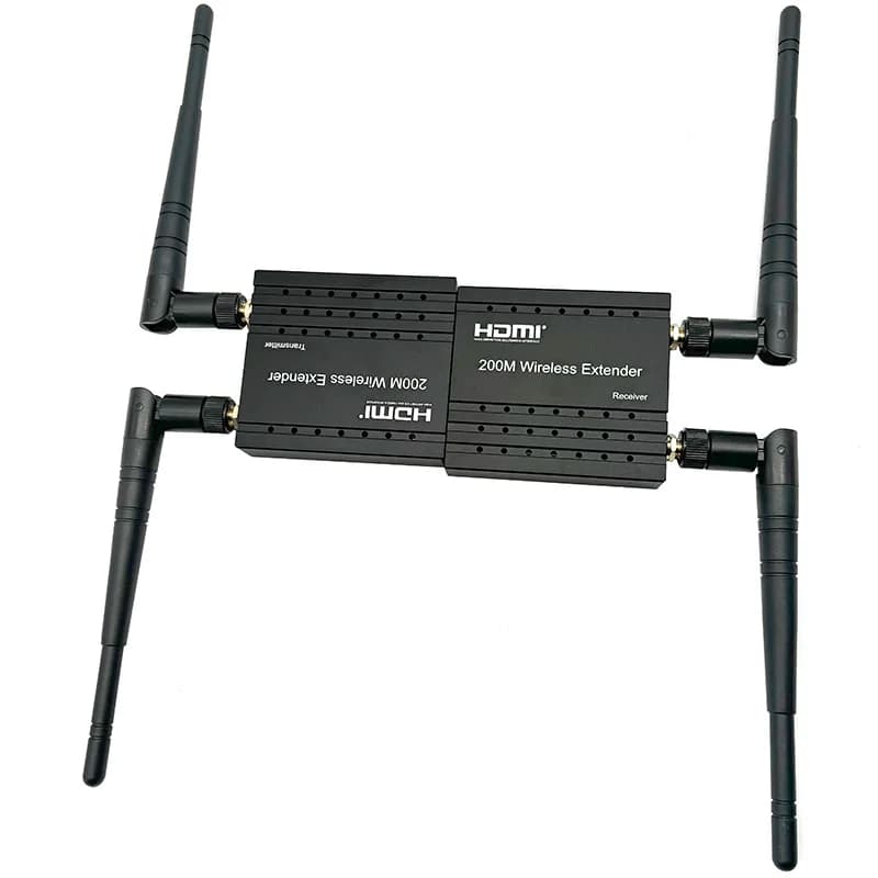 Wireless Video Audio Transmitter and Receiver 200M HDMI Extender 1080P Display Adapter for TV Box DVD Laptop PC To TV Projector
