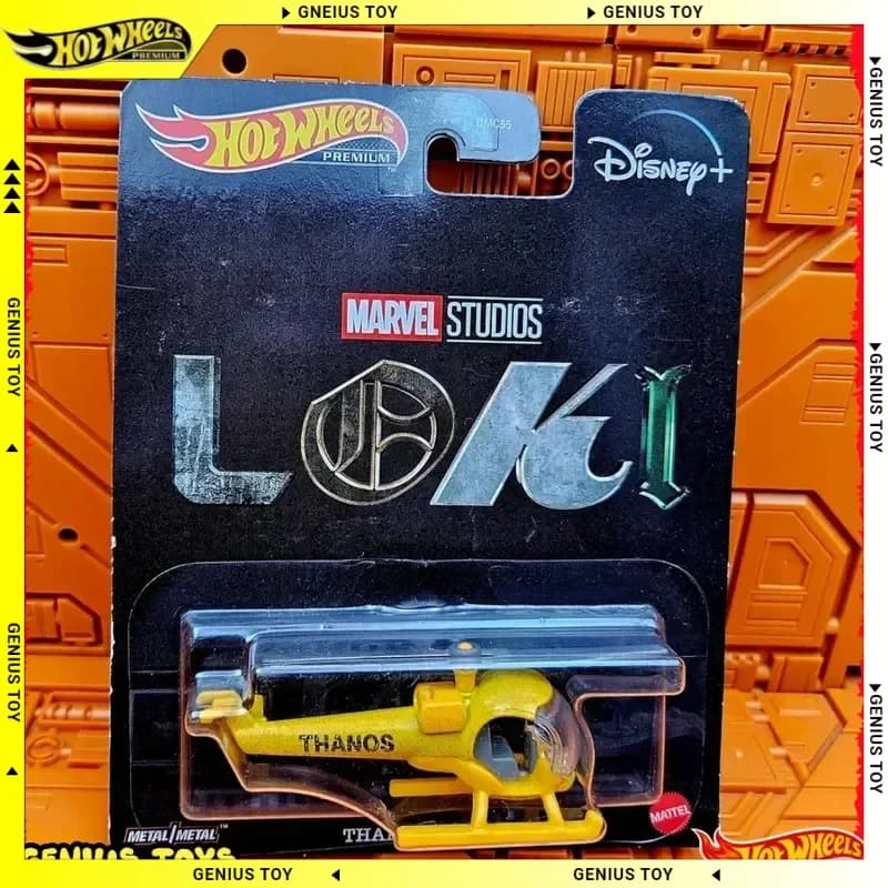 Hot Wheels Premium Pop Culture Series MARVEL STUDIOS THANOSCOPTER 1:64 Pressofuso in lega di auto Modello Boy Collection Regalo personalizzato