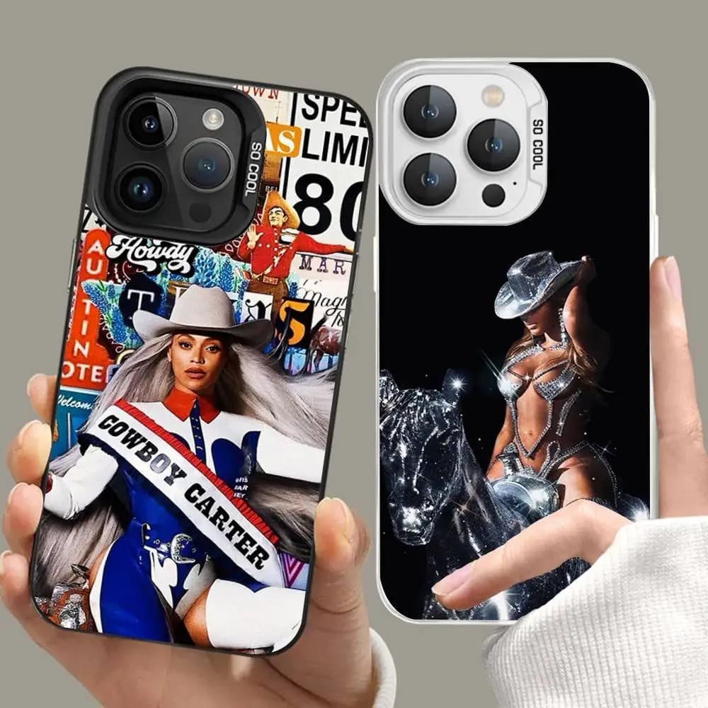 Cover per iPhone Coll-B-beyonce-Hot-SingerS per modelli 17, 16, 15, 11, 12, 13, 14 Pro Max, 16 Plus, 12 Mini, 7, 8, XR, XS, 15 Pro MAX