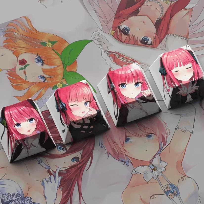 The Quintessential Quintuplets quattro tasti copritasti PBT tastiera meccanica personalizzazione anime