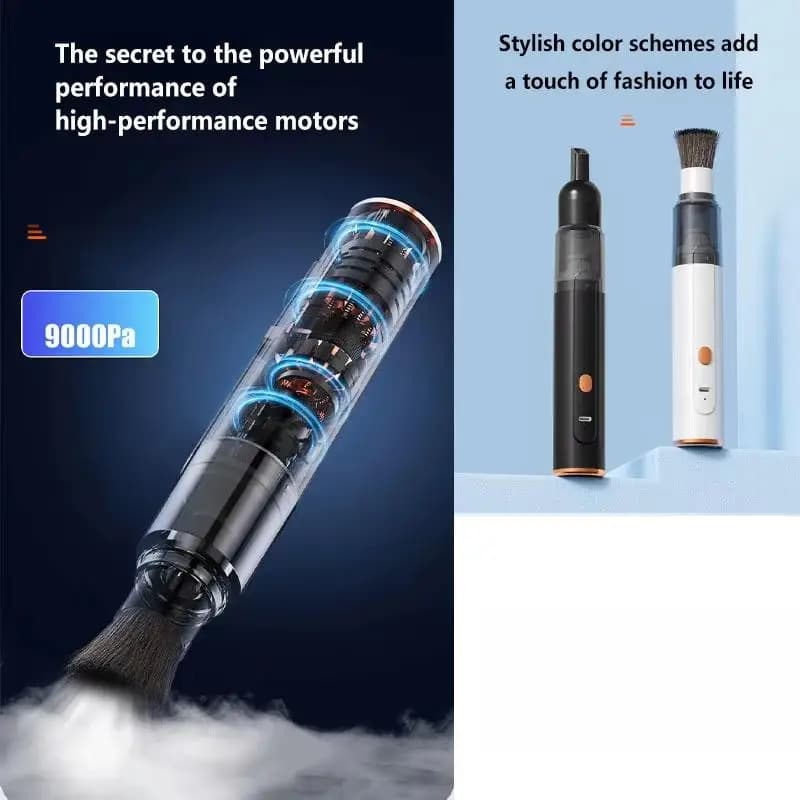 HOT!3-In-1 Mini Handheld Vacuum Cleaner 1 Set USB Rechargeable for Car Desktop Coffee Dust Cleaning