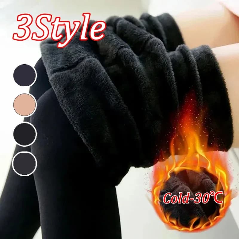 2024 calze termiche da donna inverno caldo elastico sottile collant in pile collant addensare peluche leggings a vita alta calza pantaloni