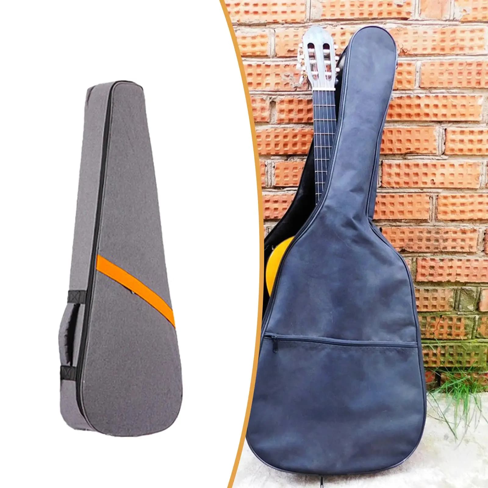 Electric Bass Guitar Bag,Dustproof,Portable,with Shoulder Straps with Side Handle Gig Bag Carrying Case for Spare Strings Picks