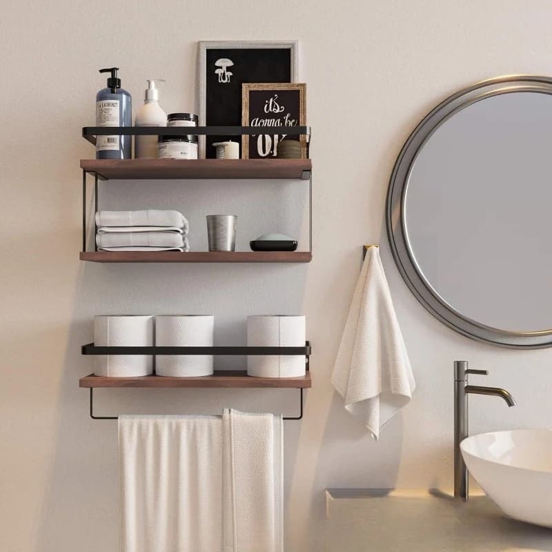 Wall Organizing Shelves Bathroom towels Multipurpose storage for storage kitchen dressings Space saving support