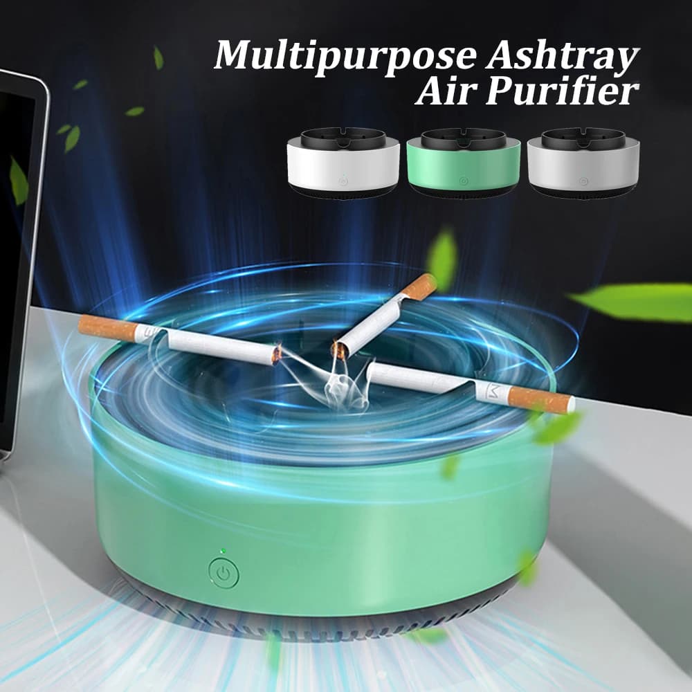 Rimozione del fumo purificazione dell'aria posacenere purificazione dell'anione pratico purificatore automatico posacenere gadget portatili per posacenere per auto