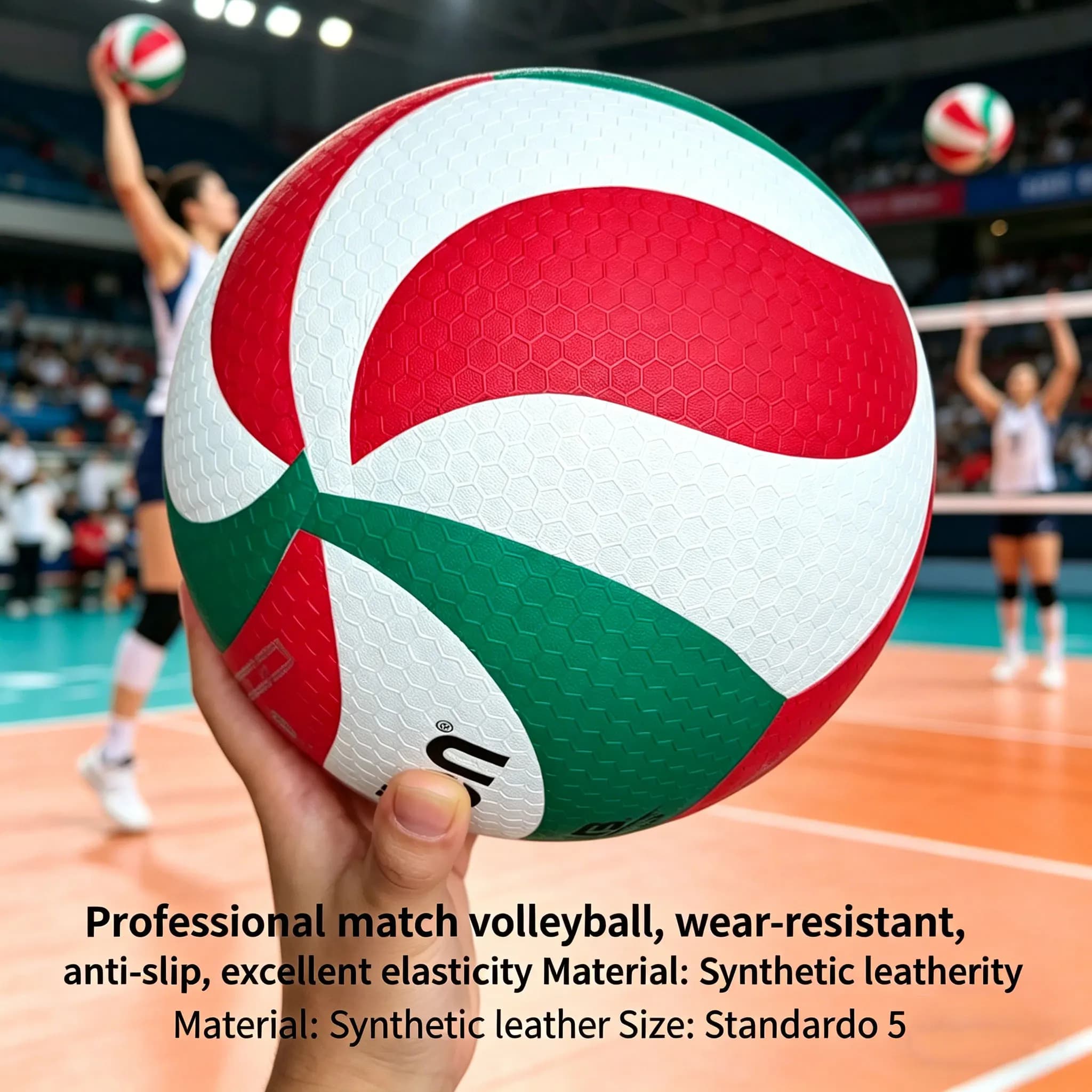 Pallone da Pallavolo N.5 per Allenamento all'Aperto, Uso Interno, Eventi di Grande Portata, Versione Migliorata per Spiaggia e Fitness