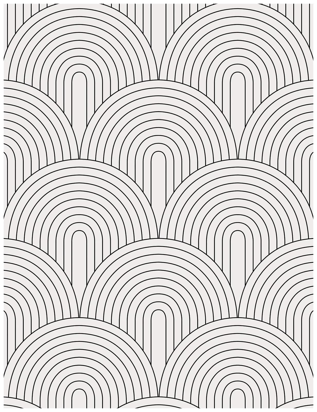 Multi-Size Abstract Rainbow Peel And Stick Wallpaper Black/White Self-Adhesive Removable Contact Paper for Home Bedroom Decor