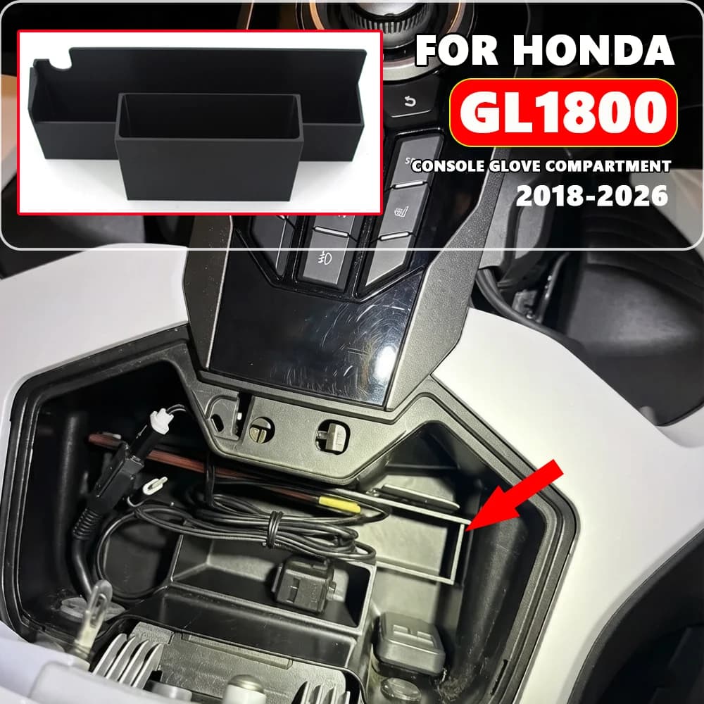 For Gold wing GL1800 GL 1800 Motorcycle 2018-2026 Console Glove Compartment Organizer Insert Storage Box Console