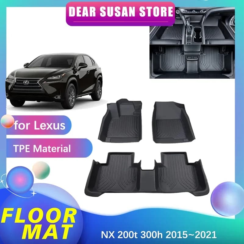 Special Car Mat for Lexus NX 200t 300h 2015 ~ 2021 2016 2017 liner TPE waterproof cover complete space Ttrunk Mat carpet Accessories