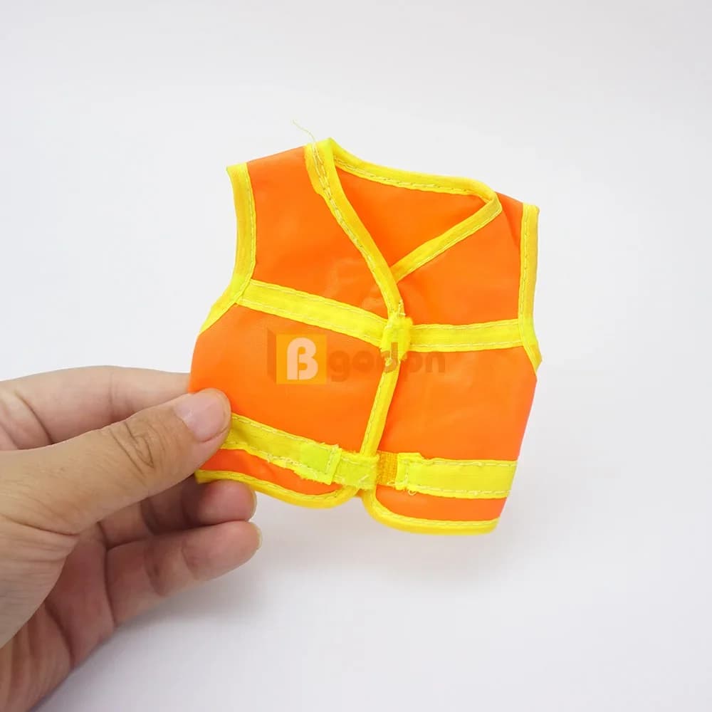 Elf Doll Clothes Yellow Vest Christmas Doll Accessories Lifeguard Vest