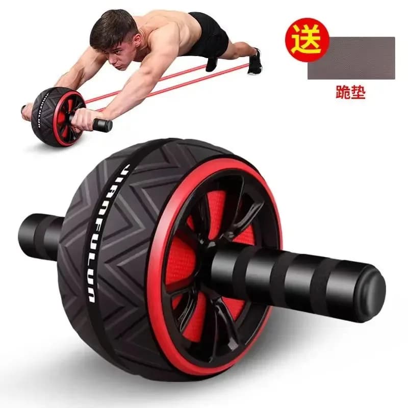 Silent Ab Roller for Home Gym Belly Fat Burner Core Strength Training with Knee Mat pogo stick