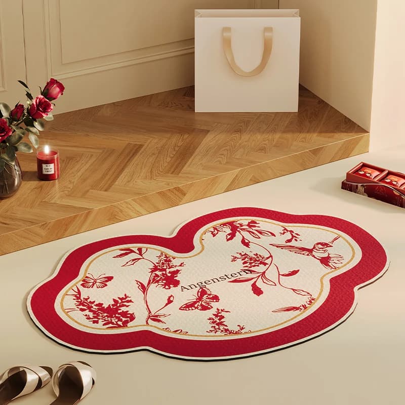 Tappetino VIKAMA in Fango Diatomico Antiscivolo ad Asciugatura Rapida, Assorbente per Bagno, Tappeto per WC, Decorazione per la Casa