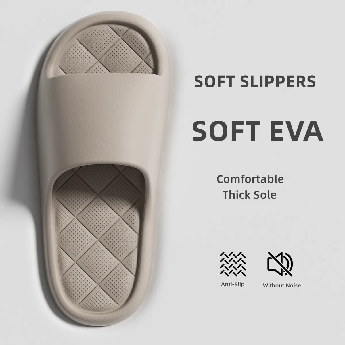 Pantofole da bagno da uomo Pantofole estive Scarpe da pavimento per la casa Pantofole morbide da donna Piattaforma antiscivolo Appartamenti Coppie Sandali da spiaggia all'aperto