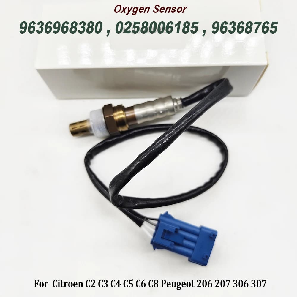NUOVO 9636968380 0258006185 96368765 Sensore di ossigeno per Citroen C2 C3 C4 C5 C6 C8 Peugeot 206 207 306 307 9644491280 Alta qualità