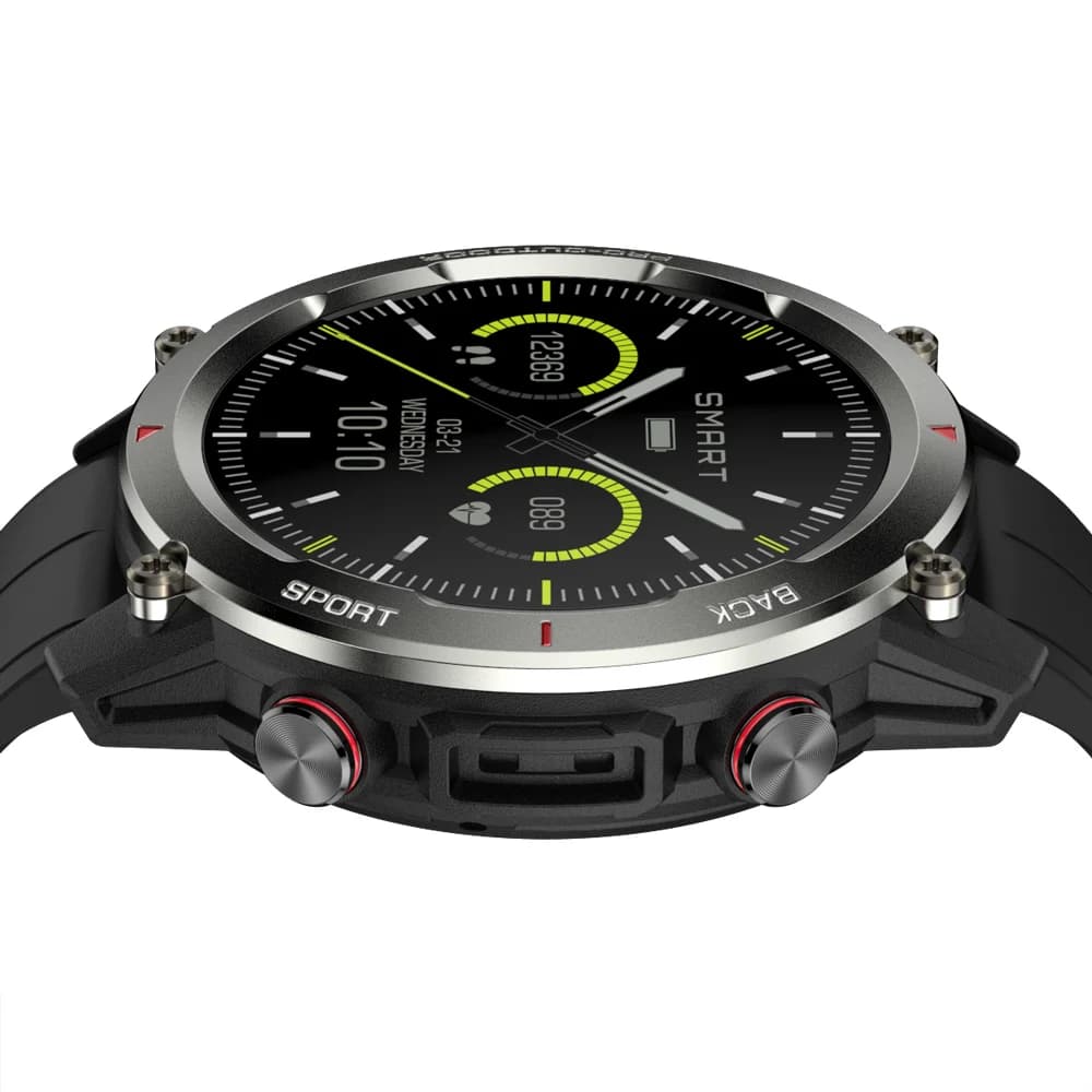 1.43 Inch HD Screen IP68 Waterproof Smart Watch Men Bluetooth Call 500 MAh Sports Fitness Heart Rate Monitor Built-in Smartwatch