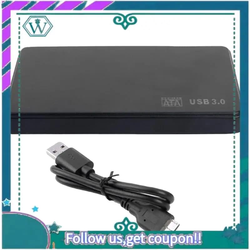 A75Q-SATA a USB 3.0: Box esterno per SSD/HDD, nero, con cavo USB 3.0/2.0 per archiviazione esterna