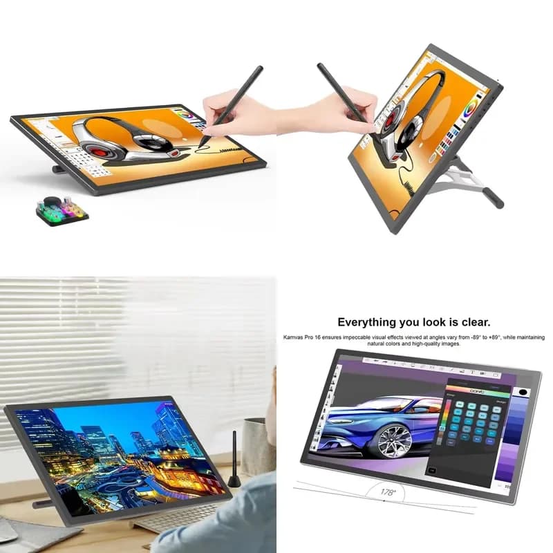 15.6 '' Prevent Glare Glass Lcd IPS Screen Graphic Drawing Tablet With Screen Digital Pen 21.5 Plus(4K)