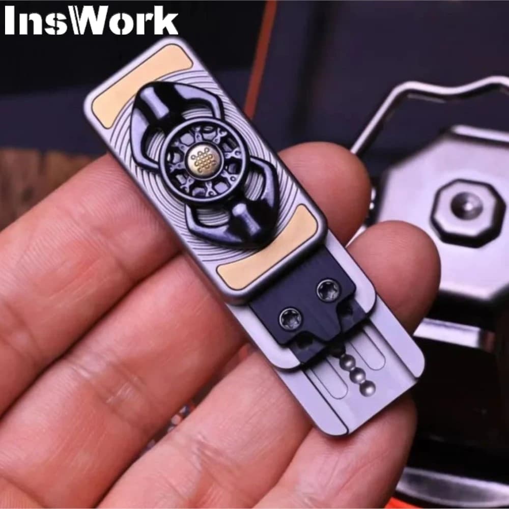 Chimago Push Slider Spiners Spinner a mano Giocattolo sensoriale Adulti Ansia Fidget Spinner