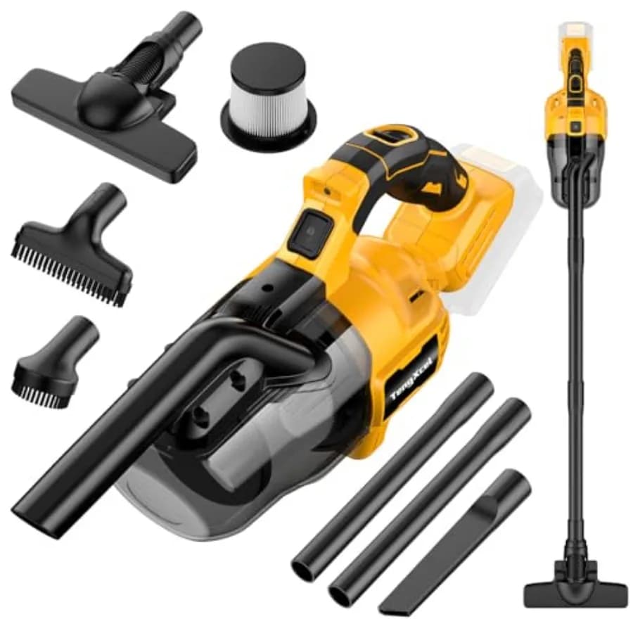Dewalt 20V MAX Battery Wireless Vacuum Cleaner, Portable Vacuum Cleaner for Home, Car, Wood Flooring, Carpets, Portable Vacuum Cleaner