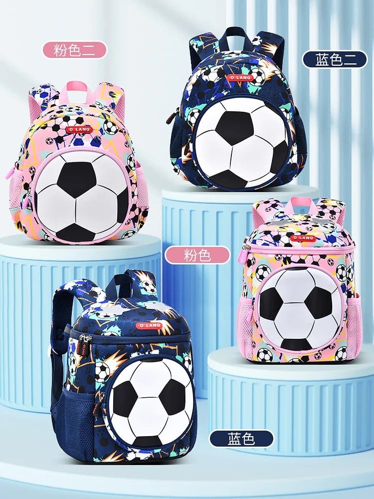 In Stock Soccer Backpack Trendy Stylish Ultra-Light Ergonomic School Bag For Kindergarten Primary School Student Holiday Gift