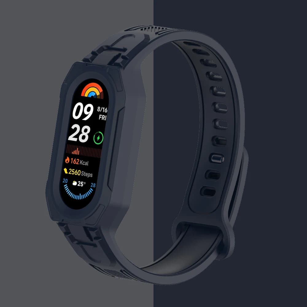 Cinturino + Custodia per Xiaomi Band 10 9 8 NFC miband Accessori per orologi Sport Bracciale in silicone Cintura da polso pulseira correa Mi band 8 9 10