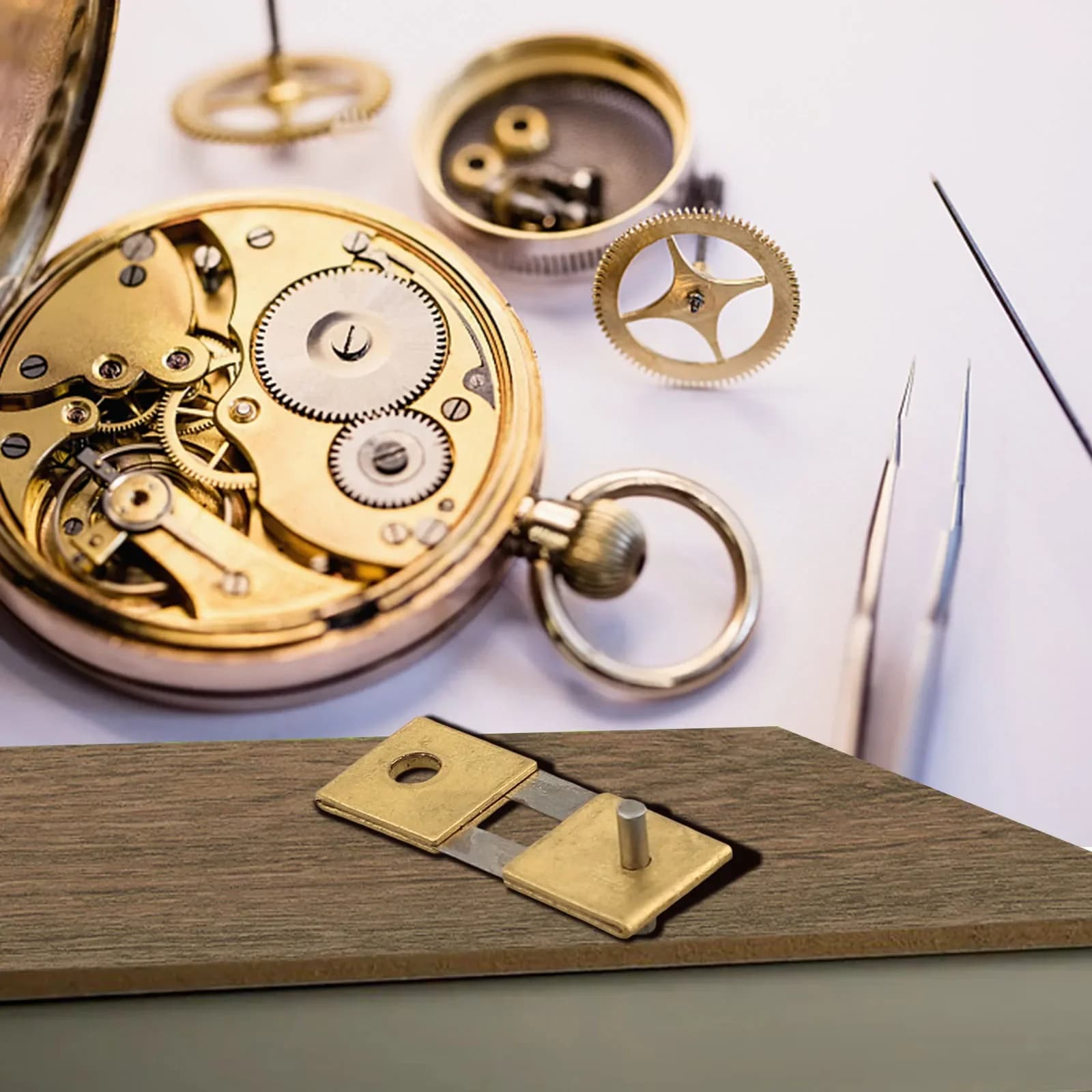Posizionamento Reed Orologio Pendolo Foglia 21 5mm 21 8mm Orologio meccanico Parti Pendolo in metallo Sospensione Molla Vintage
