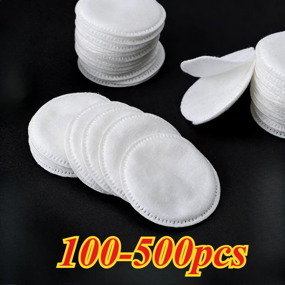 100-500 pz. Dischetti di cotone morbidi usa e getta, strumento multiuso per la pulizia delle unghie, la rimozione del trucco e la cura cosmetica quotidiana