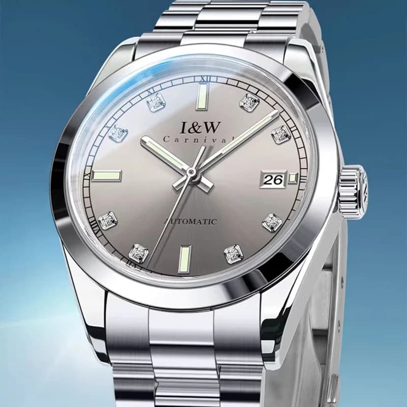 Carnival Brand High End IW Series New Luxury Imported Movement Mechanical Watch Men Waterproof Sapphire Fashion Date Watches Men