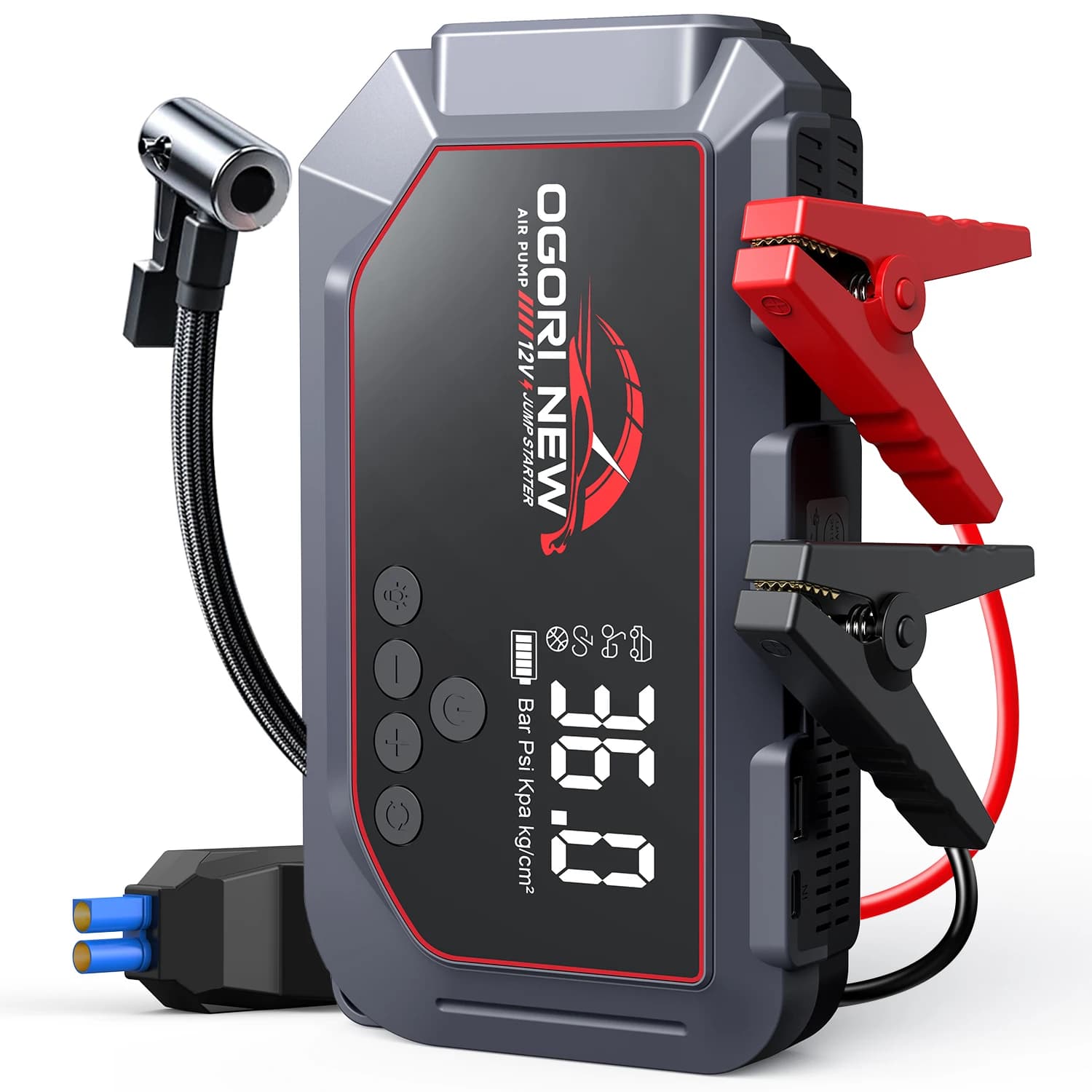 Avviatore di Emergenza per Auto, Power Bank Portatile, Caricabatterie per Auto, Dispositivo di Avviamento, Illuminazione di Emergenza Auto, 12V