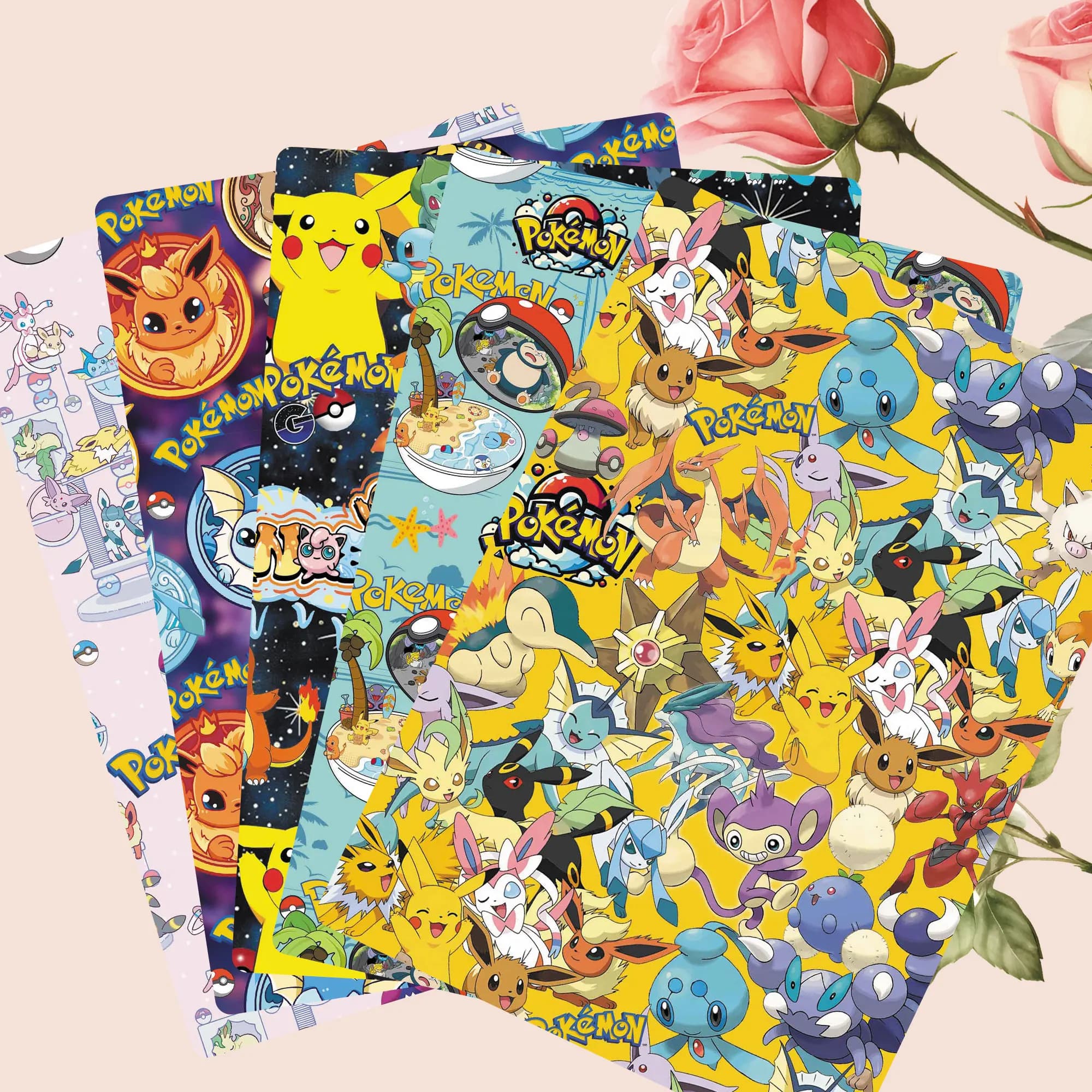Cartoon Pokemon Fabric140*50cm Handmade Sewing Patchwork Quilting Baby Dress Home Sheet Printed Fabric Fabric Sewing Kids