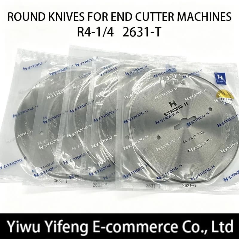 Round Knife R4-1/4 2631-T STRONG H High Speed Steel End Cutter Blade For Fabric Cutting Machine Cloth Cutting Round