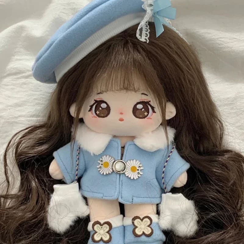 7.87 pollici Qiaofu bambola di cotone genuino femmina 20 cm bambola con scheletro peluche parrucca bambola nuda vestiti ragazza regali di compleanno