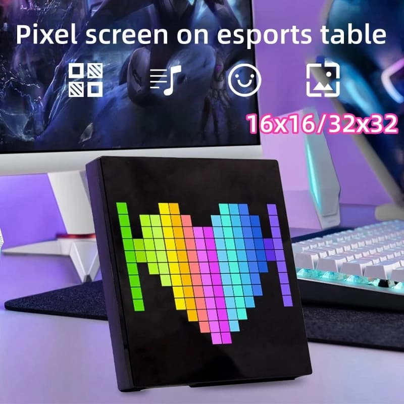 Smart LED Matrix Pixel Display RGB fai da te Graffiti App Control Art Display Cool Animation Gaming Room Decor 5V USB Desk Decor Light