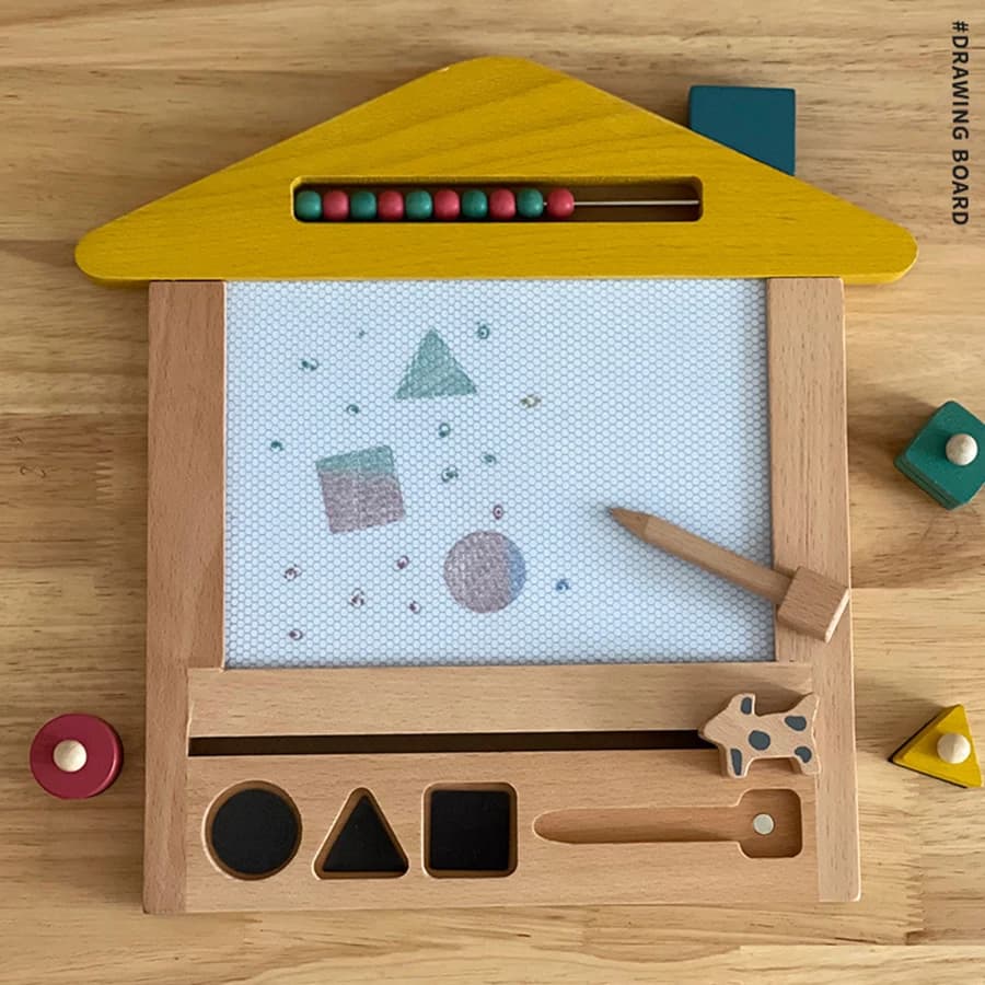 Tavolo da disegno magnetico fai-da-te Montessori Educational Learning Painting Toys For Kid Boys and Girls Early education