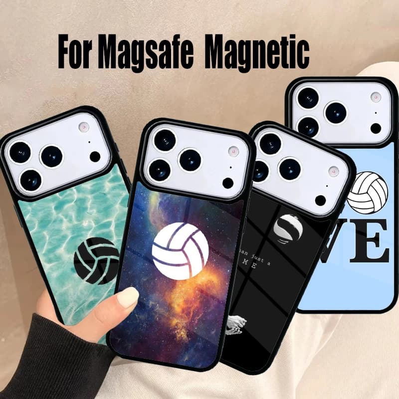 Sports Phone Case for iPhone 17 Air 16e 15 14 13 12 11 Pro Max Plus, Magsafe Wireless Magnetic Cover
