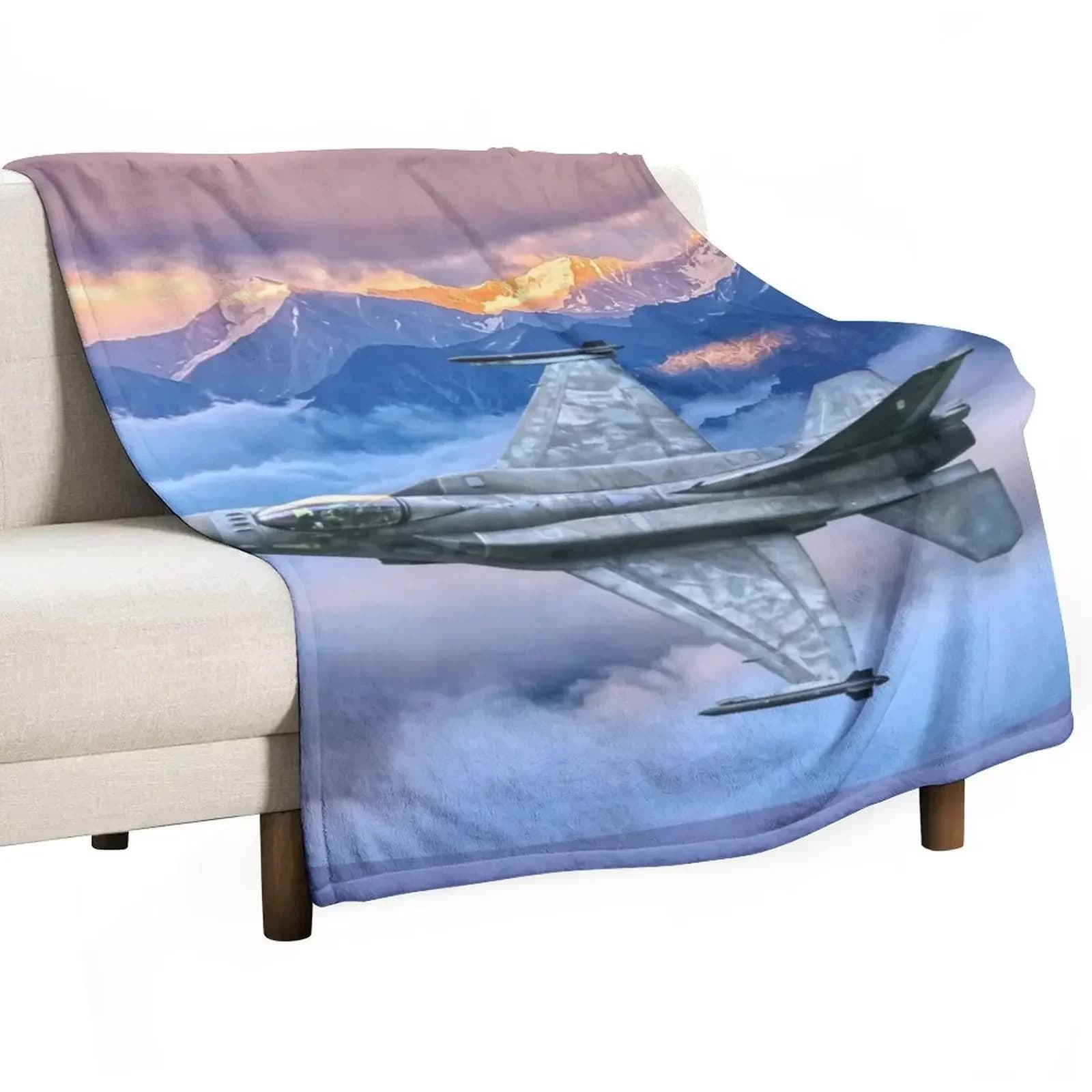 F16 Fighting Falcon Throw Blanket Blankets For Baby Multi-Purpose Soft Beds Large For Sofa Thin Sleeping Bag Blankets