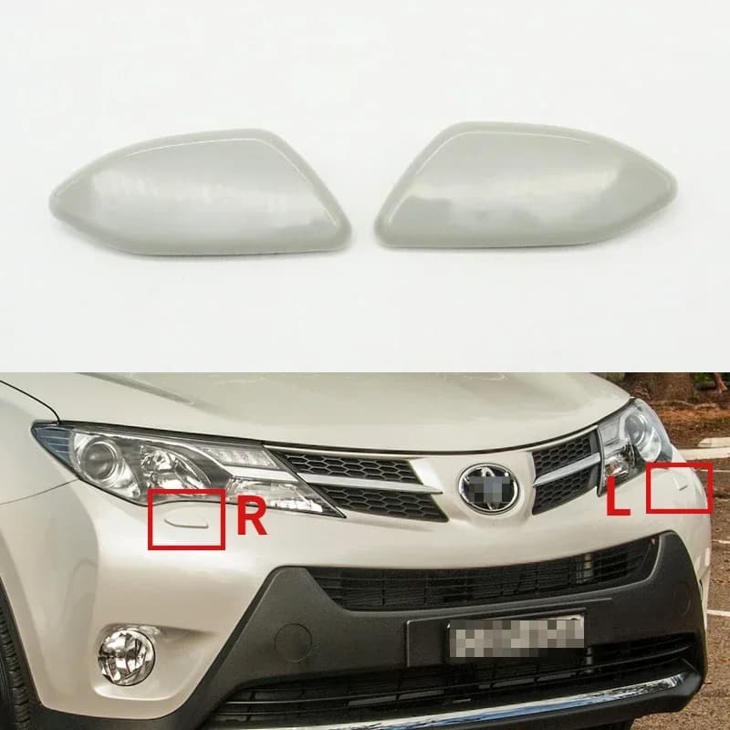 Per Toyota RAV4 RAV 4 2013 2014 2015 2016 Paraurti Anteriore Faro Spruzzatore D'acqua Jet Cap Coperchio Faro Rondella Ugello Copertura