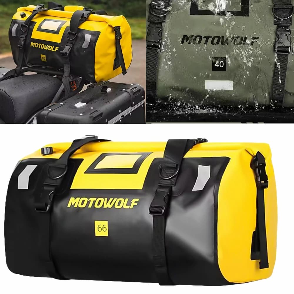 Waterproof Motorcycle Tail Bag Outdoor Dry Bag Travel Bag Travel Bag 20 /40/66 Motorcycle Saddle Bag Motorcycle Bag