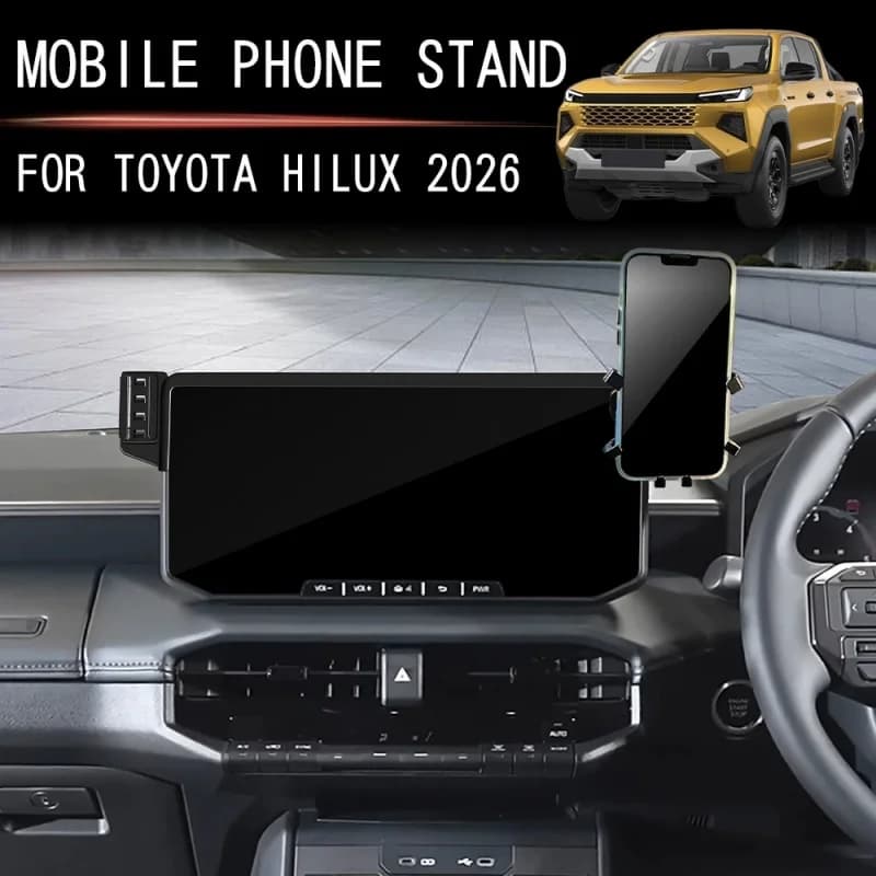 Supporti Espandibili per Telefono per Toyota Hilux 2026, Base Fissa per Schermo Auto, Accessori Hilux