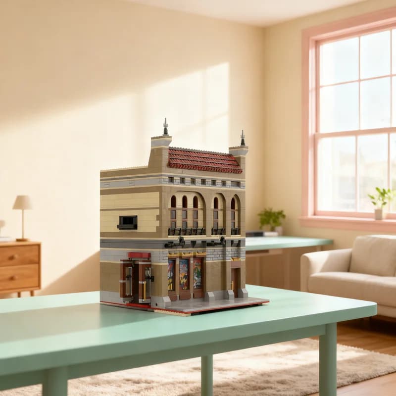 2397pcs MOC Palace Cinema Extension Modular Streetscape Model Building blocks Architecture toys Christmas gifts Education Kids