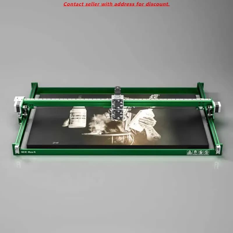 NEJE MAX 4 E80 24W Incisore laser 4 assi Metallo Legno Incisione laser Macchina da taglio laser CNC Kit base + Scheda a nido d'ape + Estensione