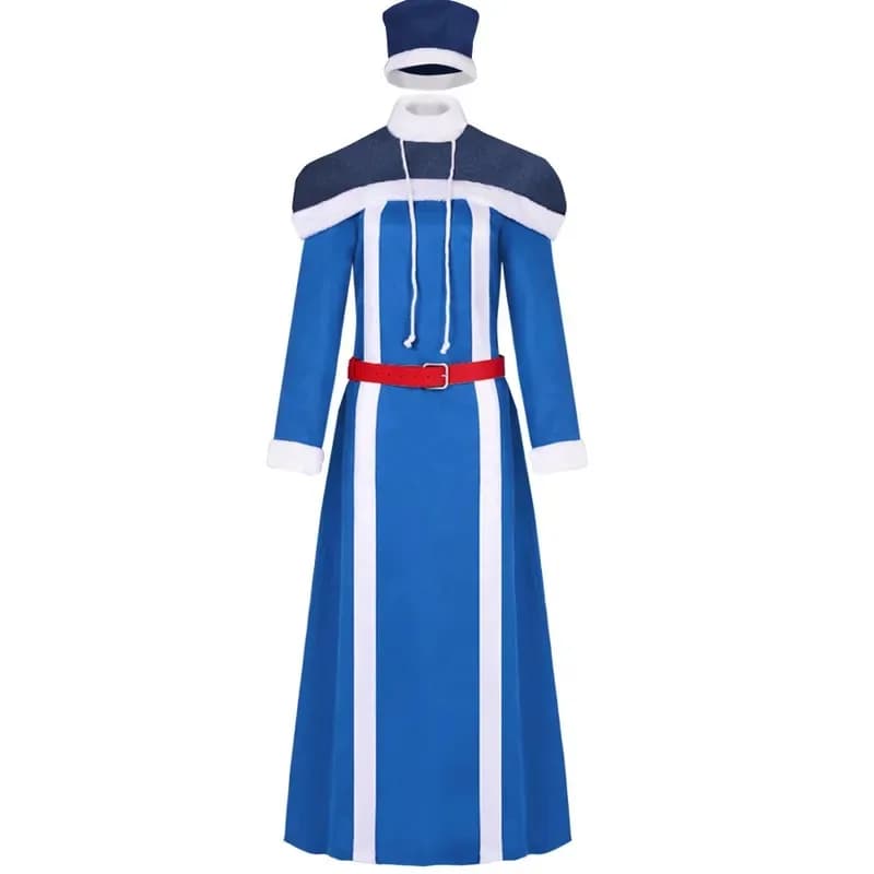 Anime Fairy Tail 100 Years Quest Juvia Locker Costume Cosplay Wig Uniform Dress Skiing Hat Halloween party Zampa; 3'f, 6;t.8'
