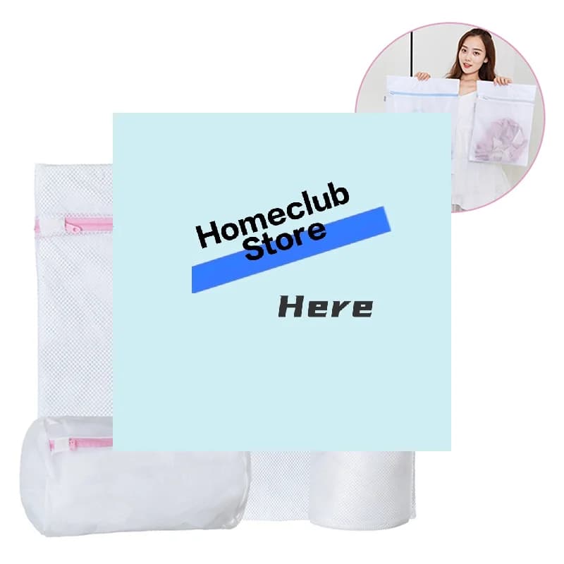 1PC Zippered Mesh Laundry Wash Bags Foldable Delicates Lingerie Bra Socks Underwear Washing Machine Clothes Protection Net