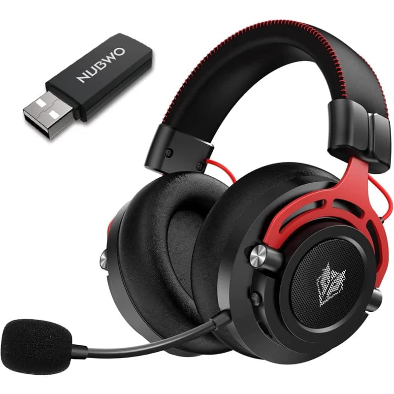 Cuffie da gioco wireless NUBWO G03 con microfono per PS5, PS4, PC Cuffie da gioco wireless Bluetooth stereo con microfono con cancellazione del rumore