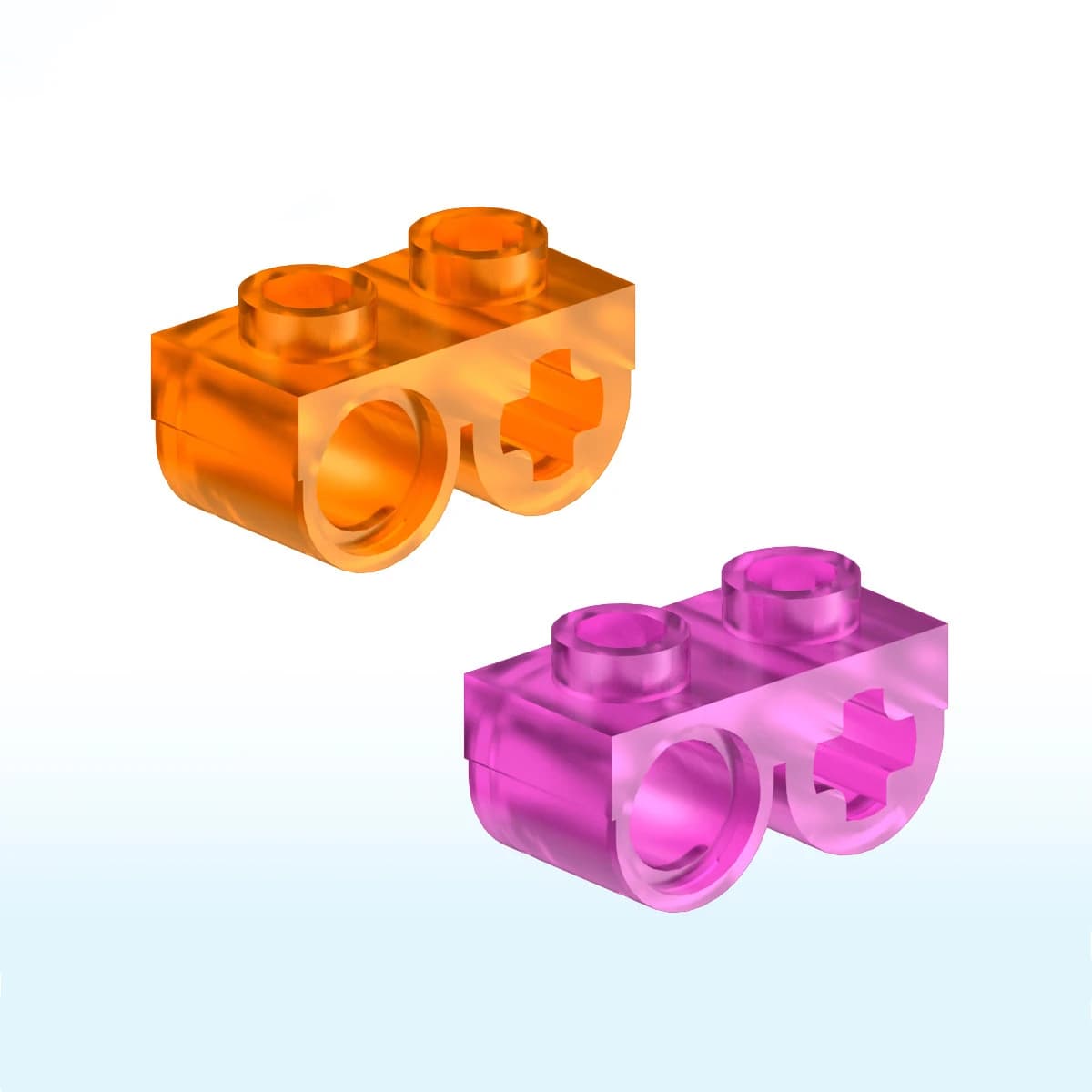 MOC 10PCS Speciale 18677 28809 Building Blocks Kit 1X2 Con Due Fori In Fondo Compatibile Particelle Idea Giocattoli Regali Per Bambini