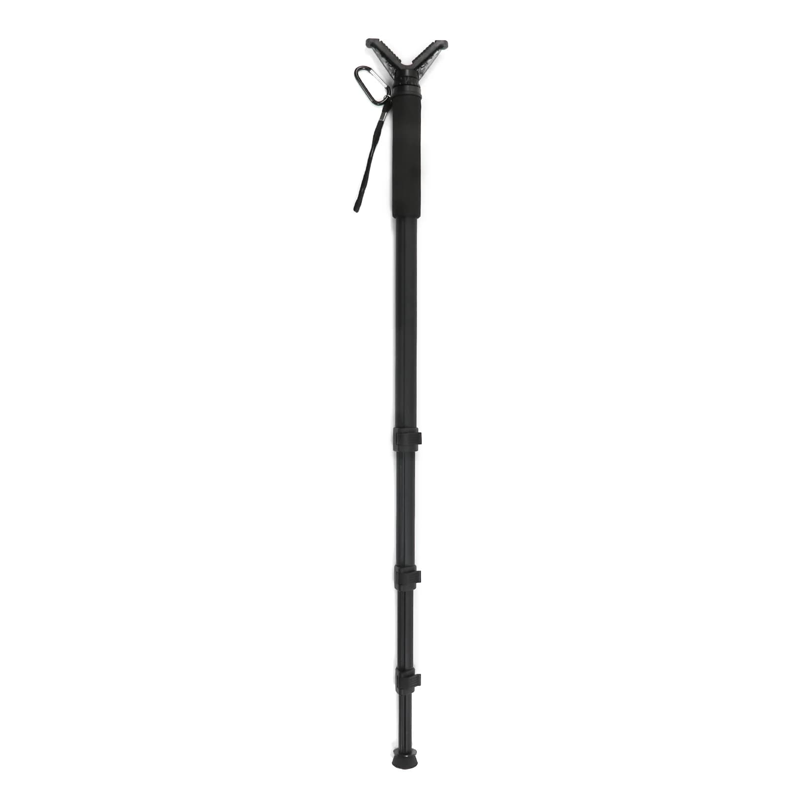 Monopiede Tattico H per Caccia, Bastone da Tiro Professionale in Alluminio, Treppiede per Fotocamera con Supporto a V, Altezza Regolabile, Supporto per Tiro all'Aperto