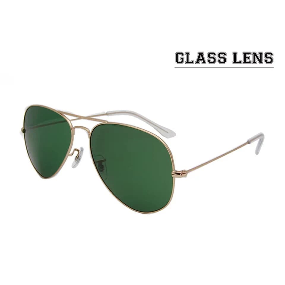 ESNBIE RT 3025 Occhiali da sole a specchio pilota per donna Occhiali da sole con lenti in vetro antigraffio Uomo 58 55 Gafas De Sol Occhiali UV400